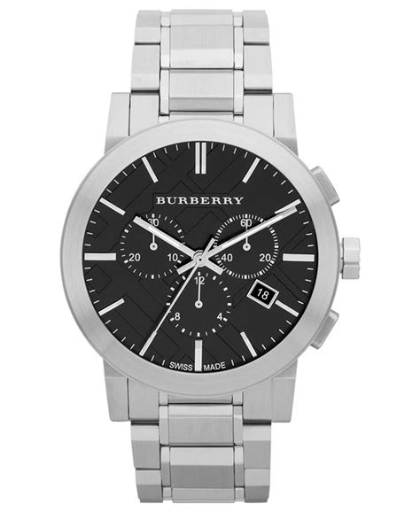 burberry bu9351 watch|Burberry Watch, Men's Swiss Chronograph Stainless .